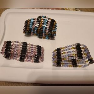 DONATING 5/1 >5/$40<Magnetic Hematite Wrap Bracelet Bundle